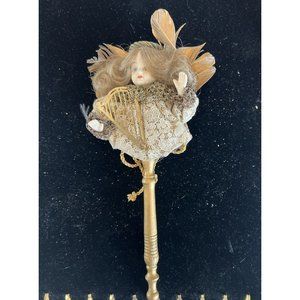 Vintage 1985 Louis Nichole Victorian Doll  Angel Head On Post